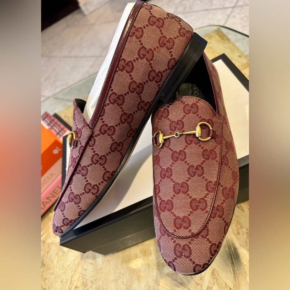 Women's Gucci loafers.